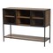 Baxton Studio Cardea Modern Industrial Walnut Brown Finished Wood and Black Metal 2-Door Sideboard 226-12486-ZORO - alternate 1